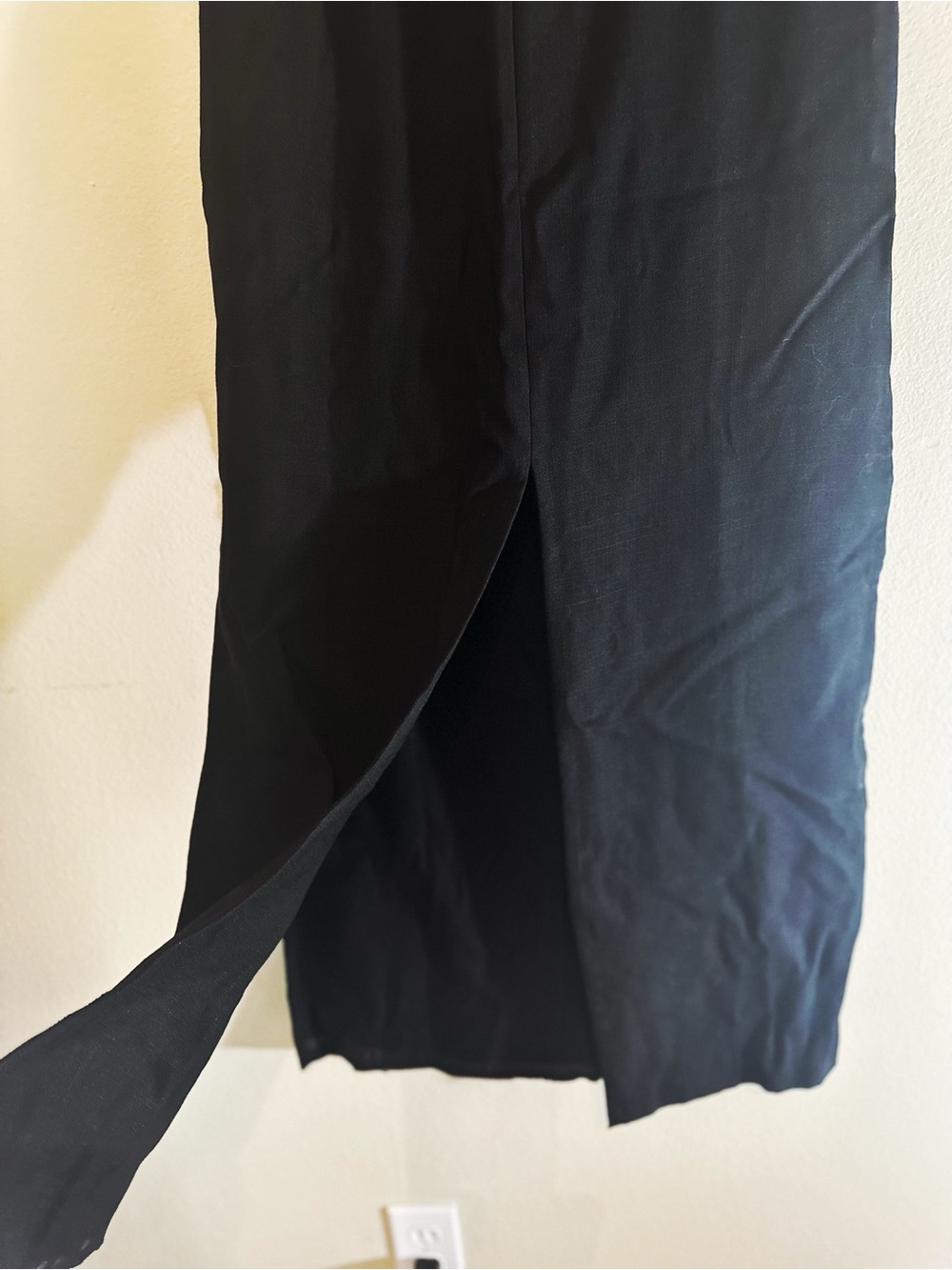 COS Black Sleeveless Maxi Skirt with High Side Slits size 10 - Picture 14 of 16